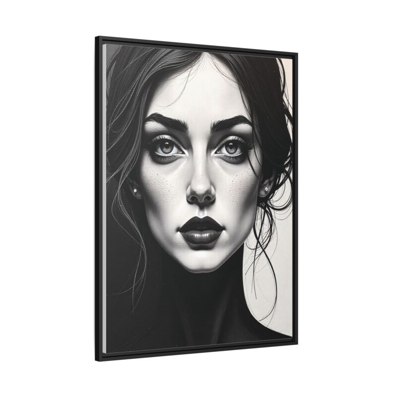 Canvas Wall Art - Abstract Woman's Face Portrait - Image 2