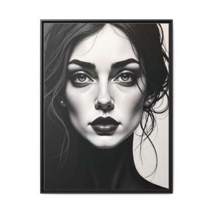 Canvas Wall Art - Abstract Woman's Face Portrait