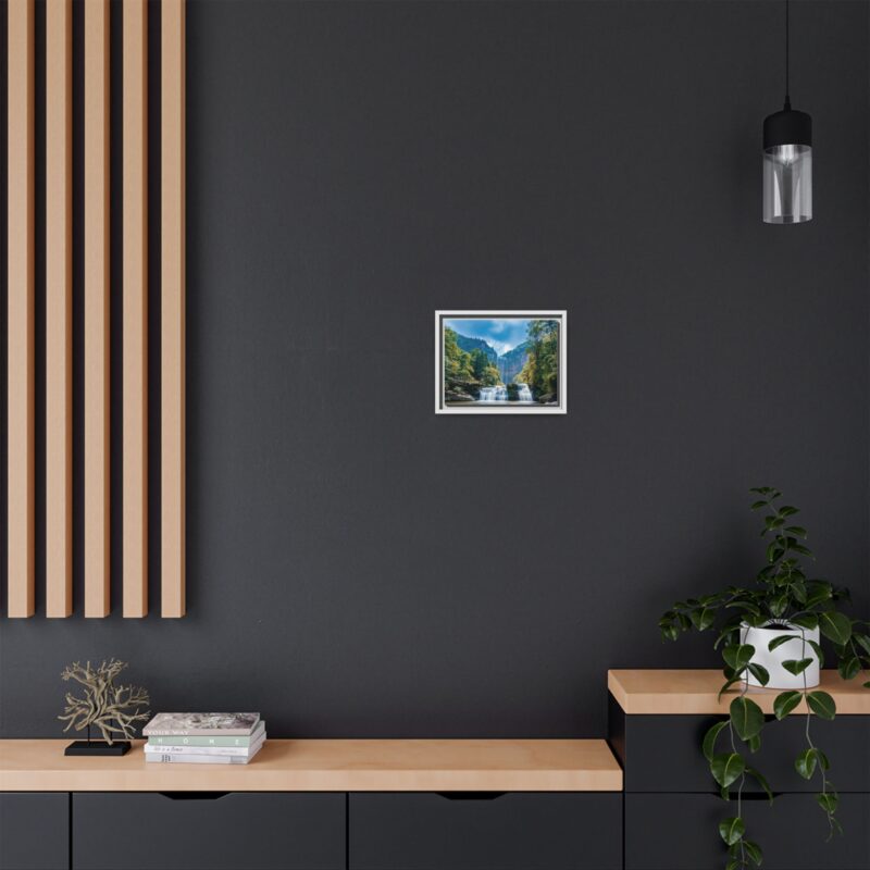 Canvas Wall Art - Waterfall Mountain Landscape - Image 45