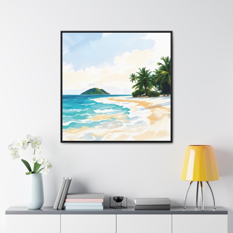 Canvas Wraps, Tropical Beach with Turquoise Waters - Image 44