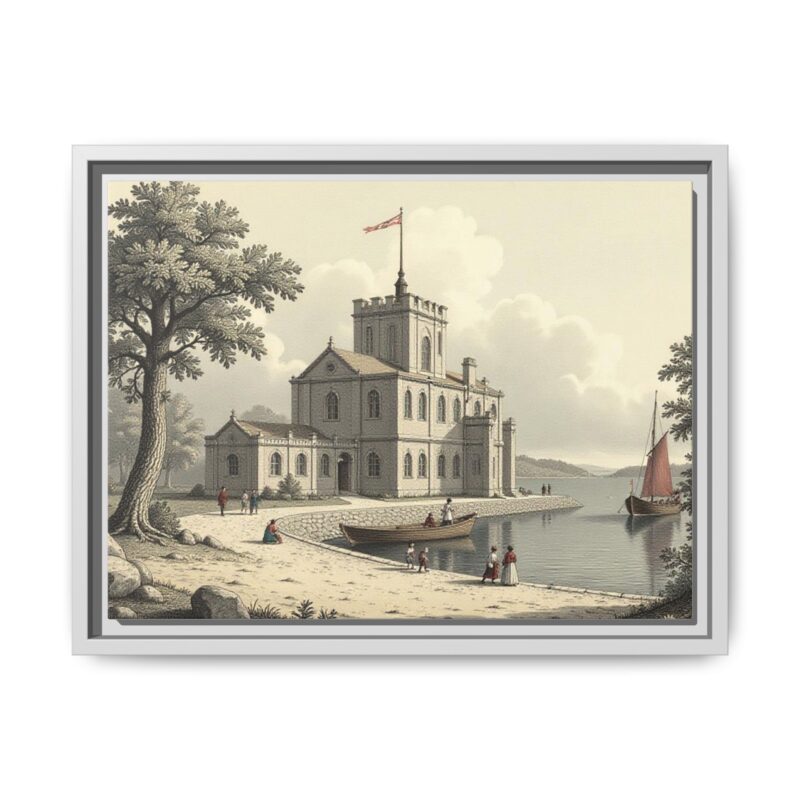 Framed Wall Art - 1820s in England Matte Canvas - Image 62