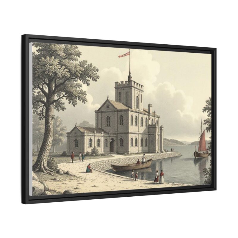 Framed Wall Art - 1820s in England Matte Canvas - Image 27