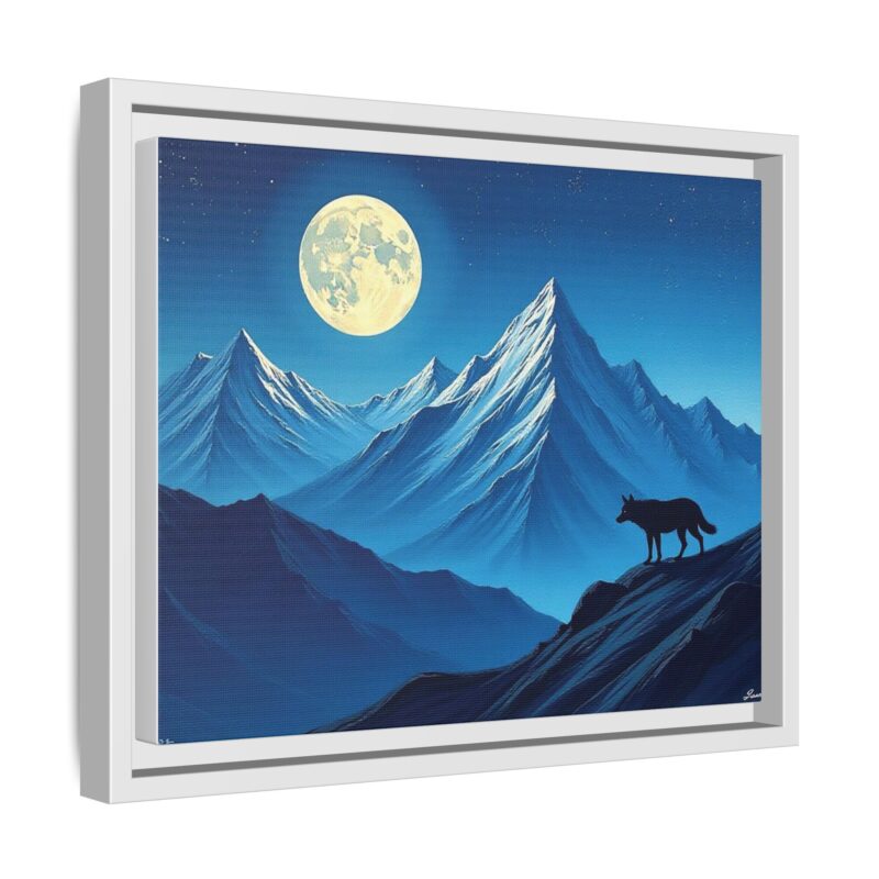 Canvas Wall Art: Moonlit Mountain Landscape - Image 55
