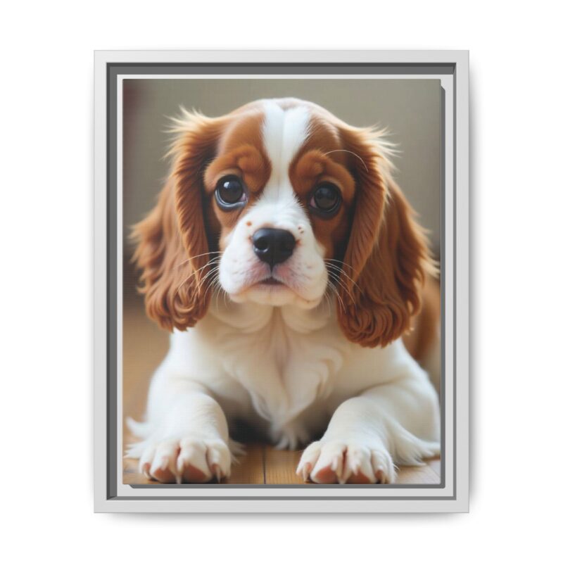 A beautifully detailed canvas print of a Cavalier King Charles Spaniel" - Image 54