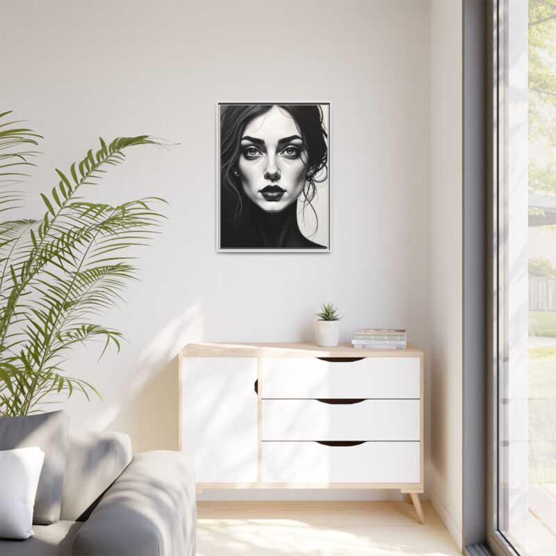 Canvas Wall Art - Abstract Woman's Face Portrait - Image 75