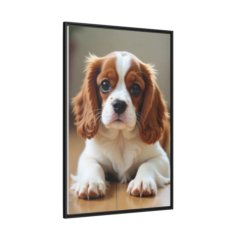 A beautifully detailed canvas print of a Cavalier King Charles Spaniel" - Image 3