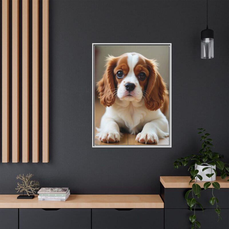 A beautifully detailed canvas print of a Cavalier King Charles Spaniel" - Image 109