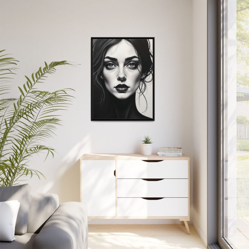 Canvas Wall Art - Abstract Woman's Face Portrait - Image 3