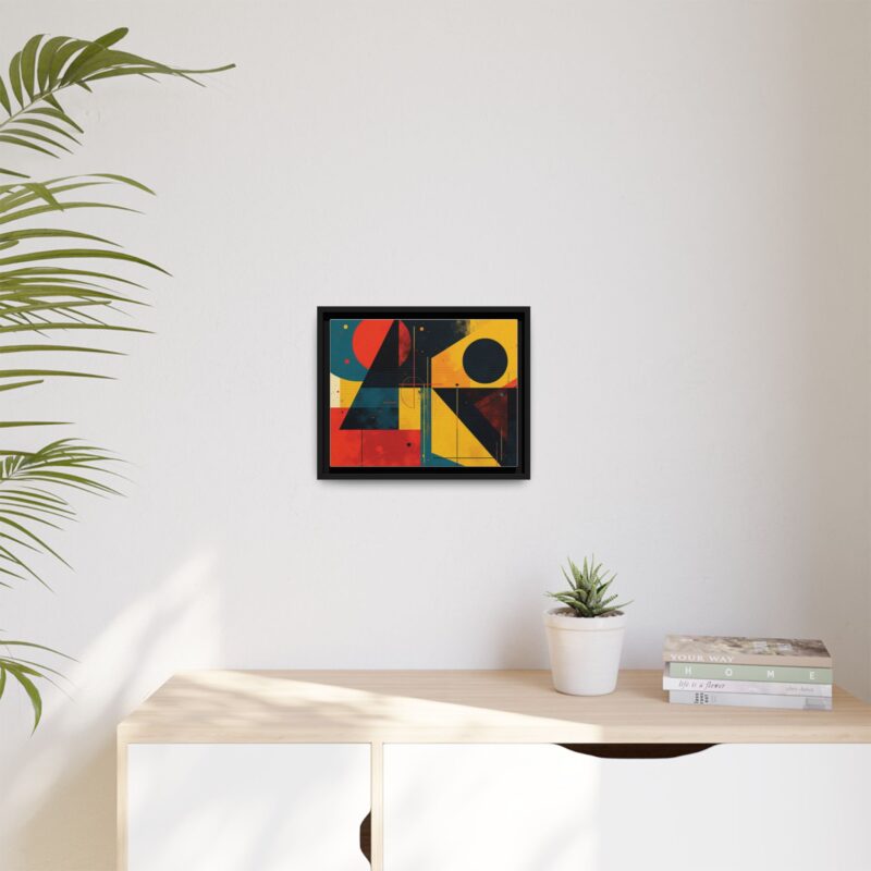 Matte Canvas, Framed Dynamic Geometry a striking abstract artwork - Image 12