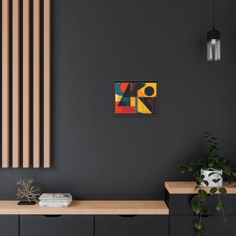 Matte Canvas, Framed Dynamic Geometry a striking abstract artwork - Image 57