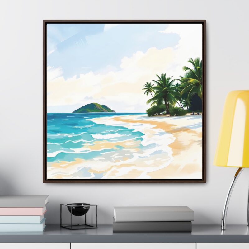Canvas Wraps, Tropical Beach with Turquoise Waters - Image 56