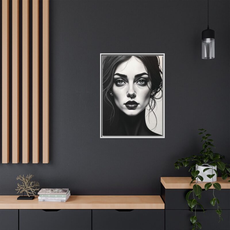 Canvas Wall Art - Abstract Woman's Face Portrait - Image 76