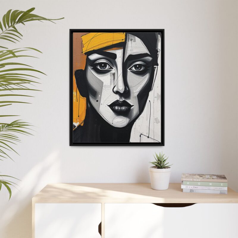 Canvas Print - Abstract Cubist Woman Portrait - Image 88