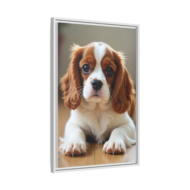 A beautifully detailed canvas print of a Cavalier King Charles Spaniel" - Image 87