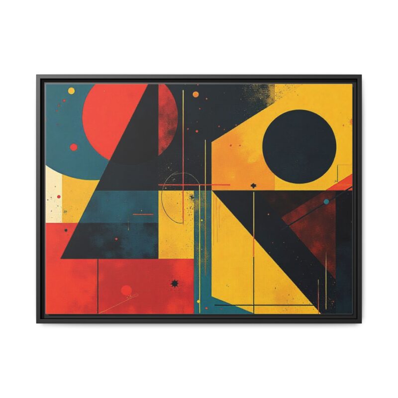 Matte Canvas, Framed Dynamic Geometry a striking abstract artwork - Image 30