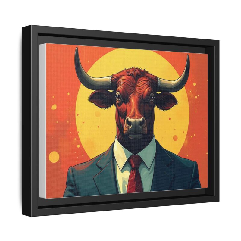 Matte Canvas, Framed Bullish Ambition - Image 7