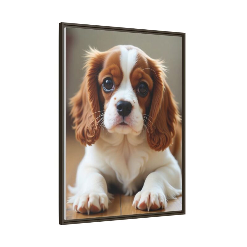 A beautifully detailed canvas print of a Cavalier King Charles Spaniel" - Image 107