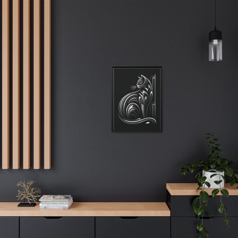 Unique and Eye-Catching: Black Cat Art Deco Wall Decor - Image 24
