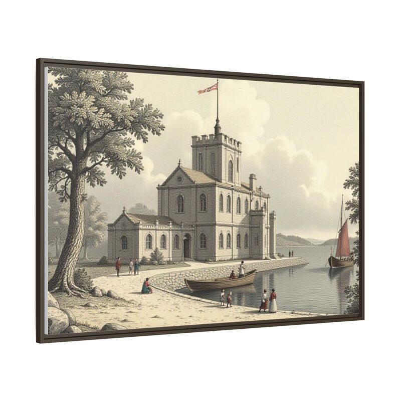 Framed Wall Art - 1820s in England Matte Canvas - Image 103