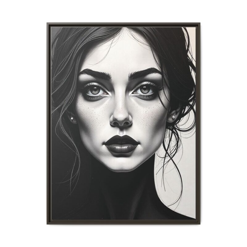 Canvas Wall Art - Abstract Woman's Face Portrait - Image 77