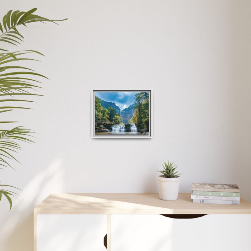 Canvas Wall Art - Waterfall Mountain Landscape - Image 56