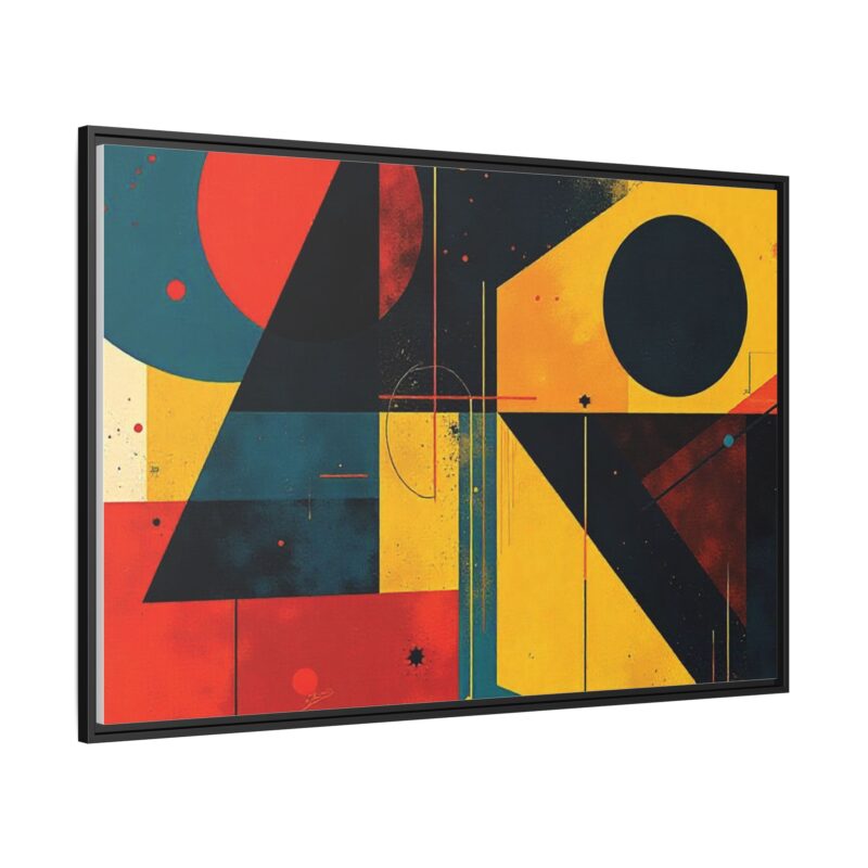 Matte Canvas, Framed Dynamic Geometry a striking abstract artwork - Image 3