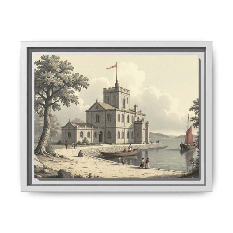 Framed Wall Art - 1820s in England Matte Canvas - Image 46