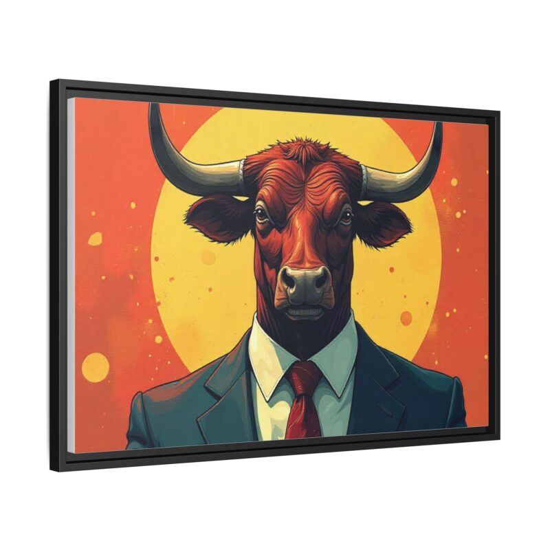 Matte Canvas, Framed Bullish Ambition - Image 23