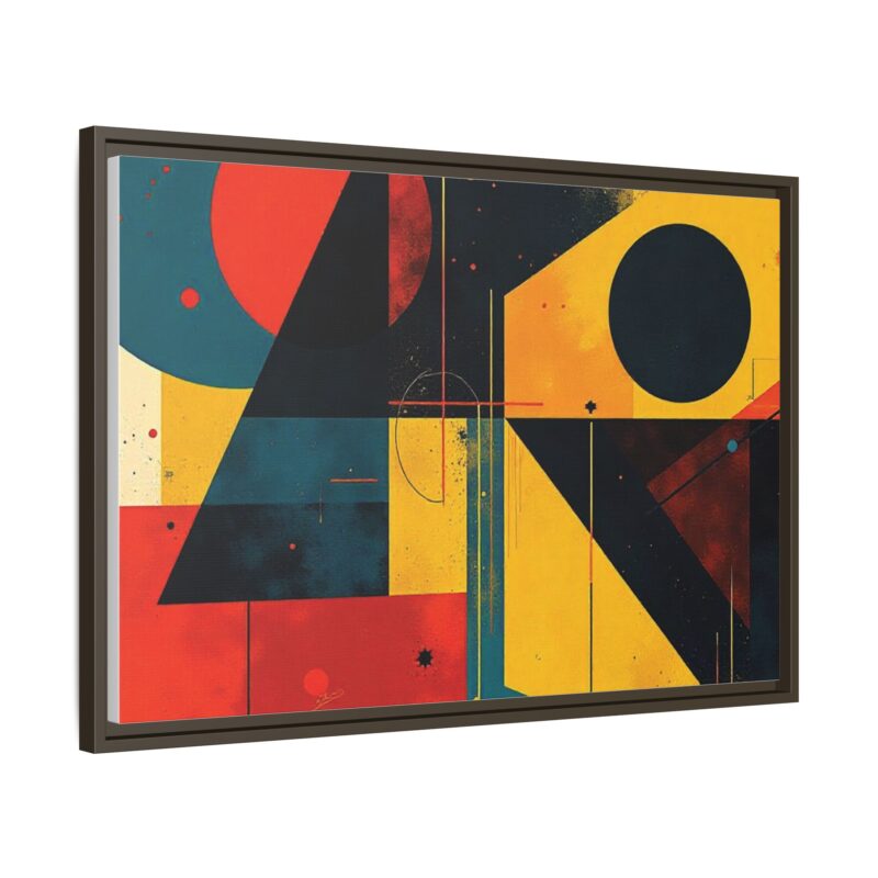 Matte Canvas, Framed Dynamic Geometry a striking abstract artwork - Image 83