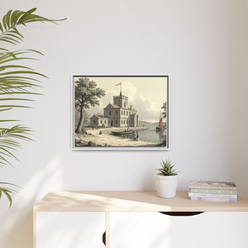 Framed Wall Art - 1820s in England Matte Canvas - Image 77