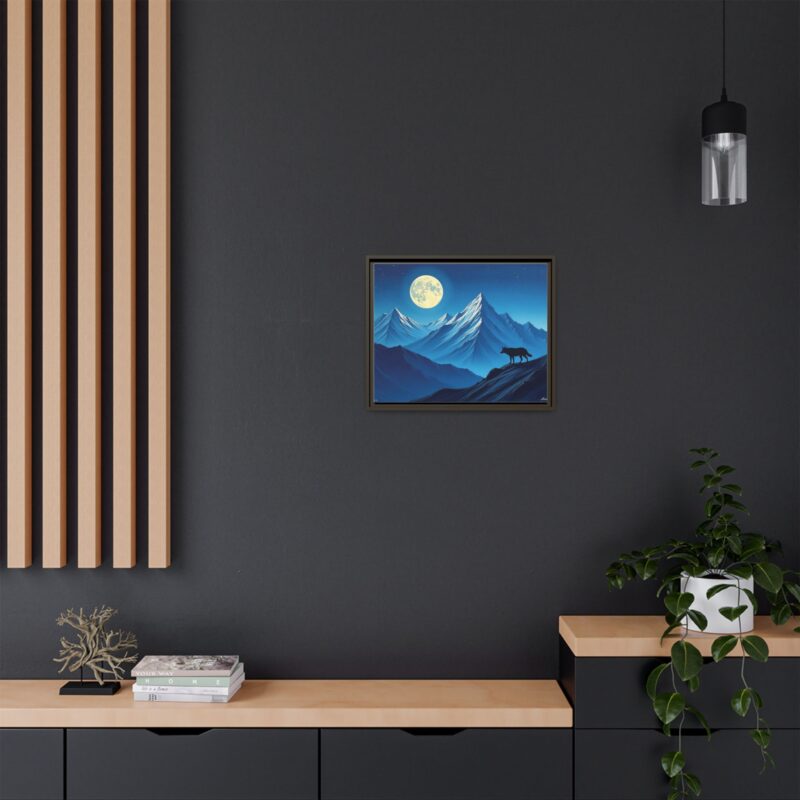 Canvas Wall Art: Moonlit Mountain Landscape - Image 65