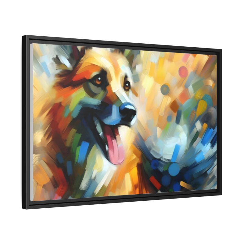 Abstract Dog Portrait Art - Unique Canvas for Pet Lovers - Image 27