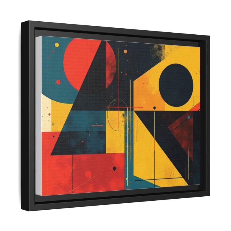 Matte Canvas, Framed Dynamic Geometry a striking abstract artwork - Image 11