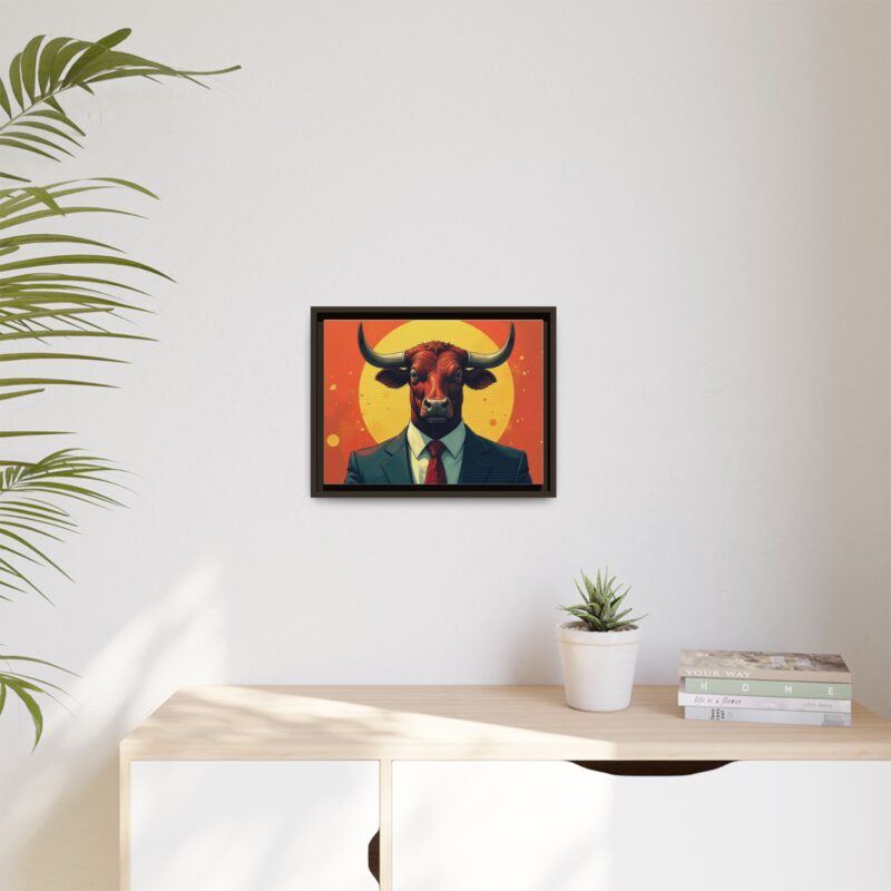 Matte Canvas, Framed Bullish Ambition - Image 56
