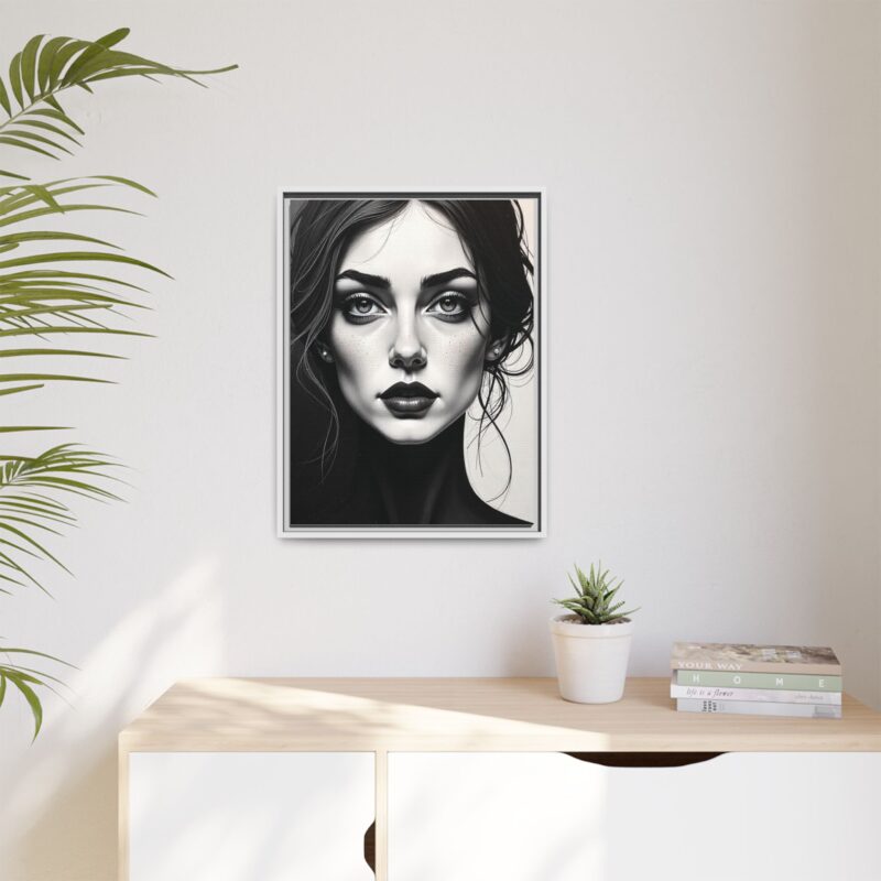 Canvas Wall Art - Abstract Woman's Face Portrait - Image 67