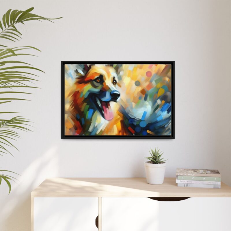 Abstract Dog Portrait Art - Unique Canvas for Pet Lovers - Image 28
