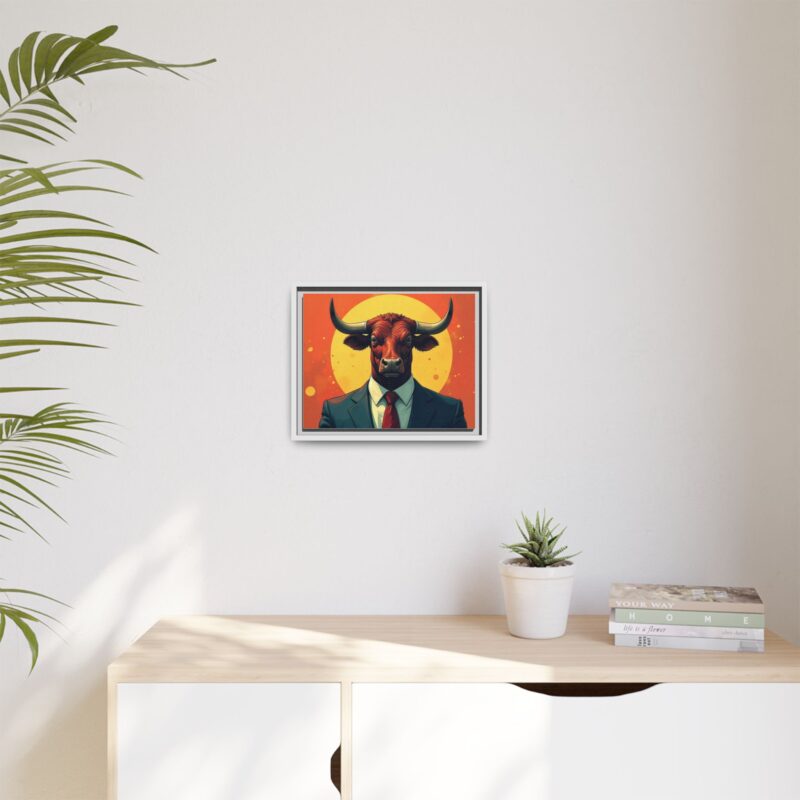 Matte Canvas, Framed Bullish Ambition - Image 52