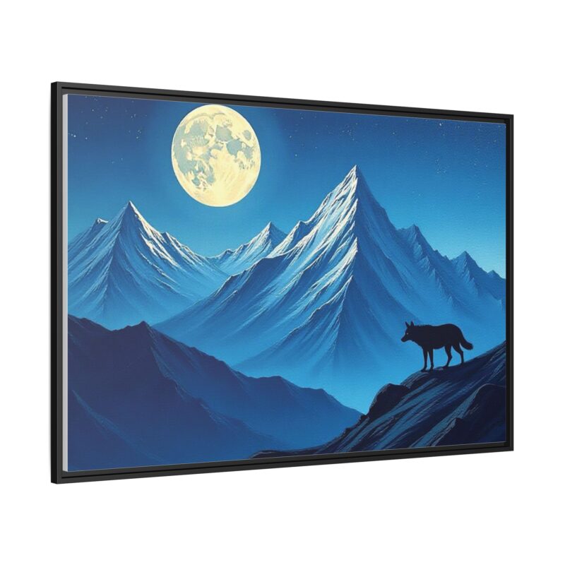Canvas Wall Art: Moonlit Mountain Landscape - Image 3