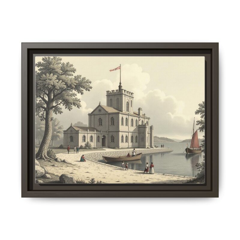 Framed Wall Art - 1820s in England Matte Canvas - Image 42