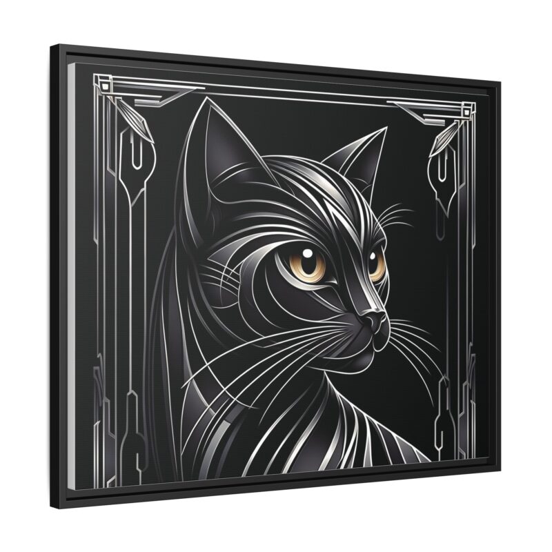 Glamorous Black Cat Art Deco Prints - Stylish and Dark Home Decor - Image 47