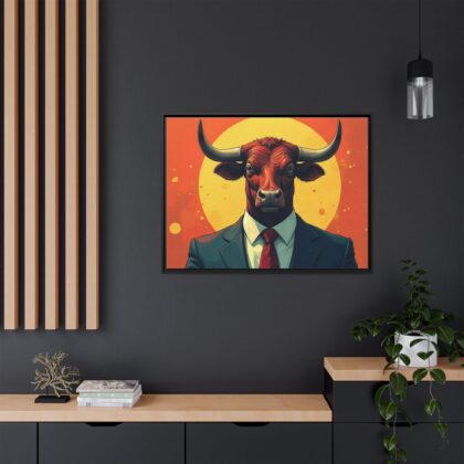 Matte Canvas, Framed Bullish Ambition