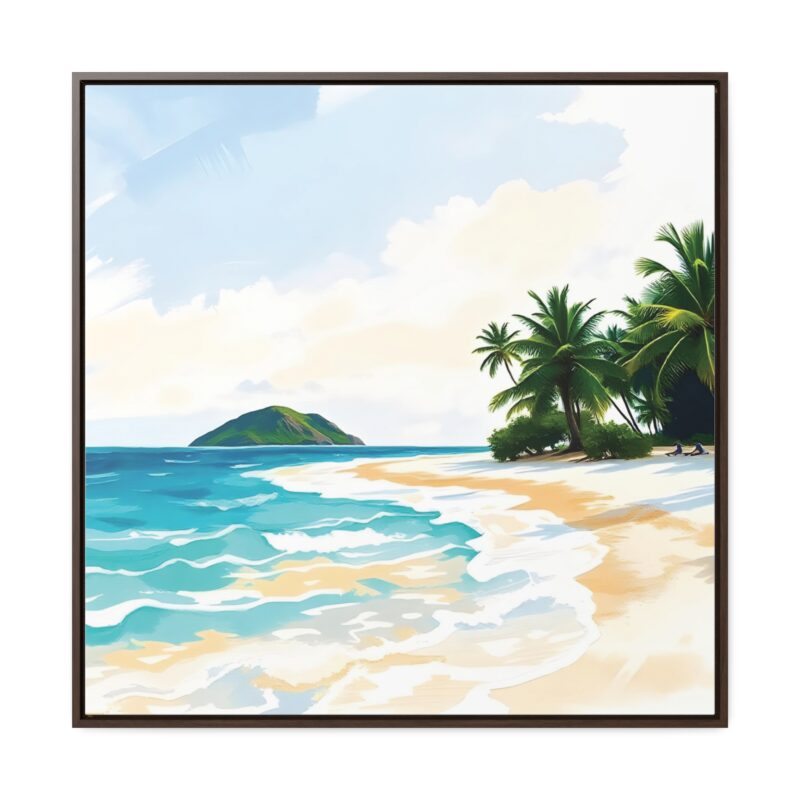 Canvas Wraps, Tropical Beach with Turquoise Waters - Image 53