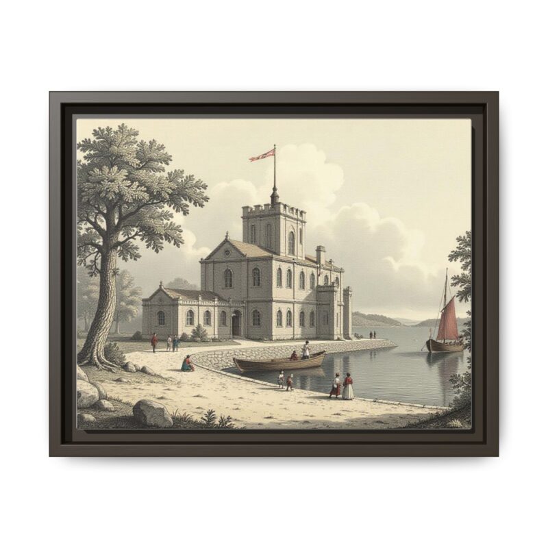 Framed Wall Art - 1820s in England Matte Canvas - Image 50