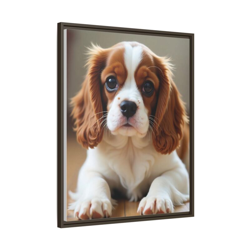 A beautifully detailed canvas print of a Cavalier King Charles Spaniel" - Image 127