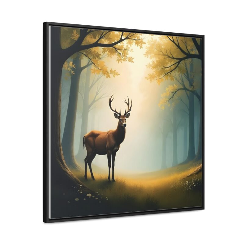 Canvas Wraps - Graceful Deer in Misty Forest Wall Art - Image 50