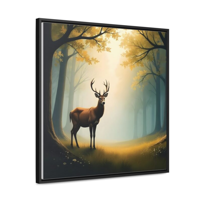 Canvas Wraps - Graceful Deer in Misty Forest Wall Art - Image 34