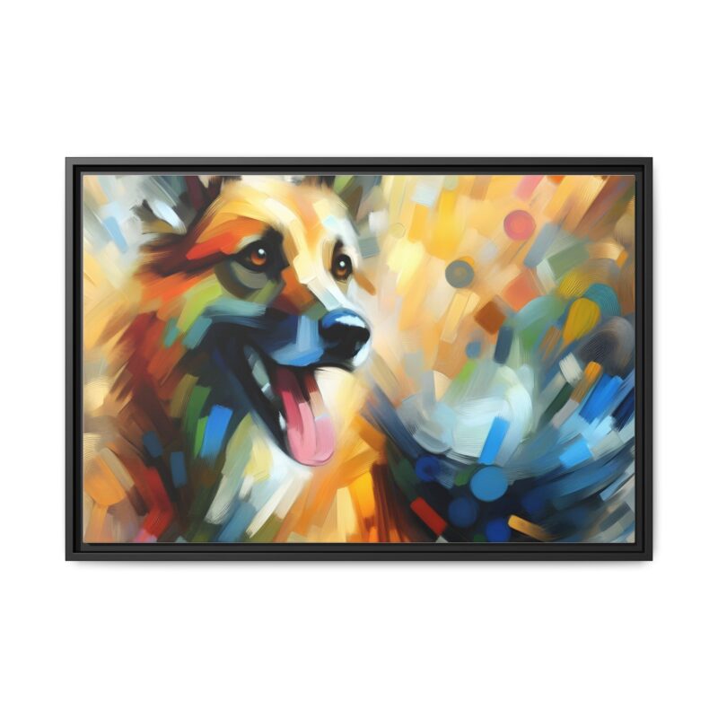 Abstract Dog Portrait Art - Unique Canvas for Pet Lovers - Image 26