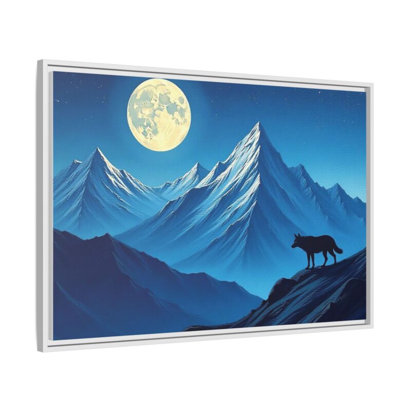 Canvas Wall Art: Moonlit Mountain Landscape - Image 103