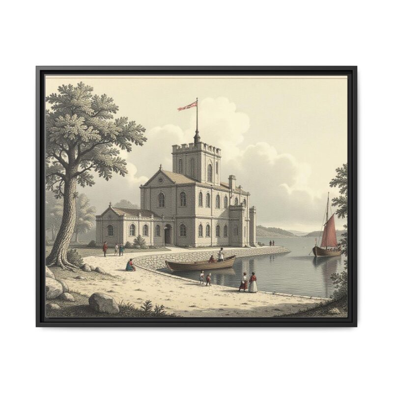 Framed Wall Art - 1820s in England Matte Canvas - Image 106