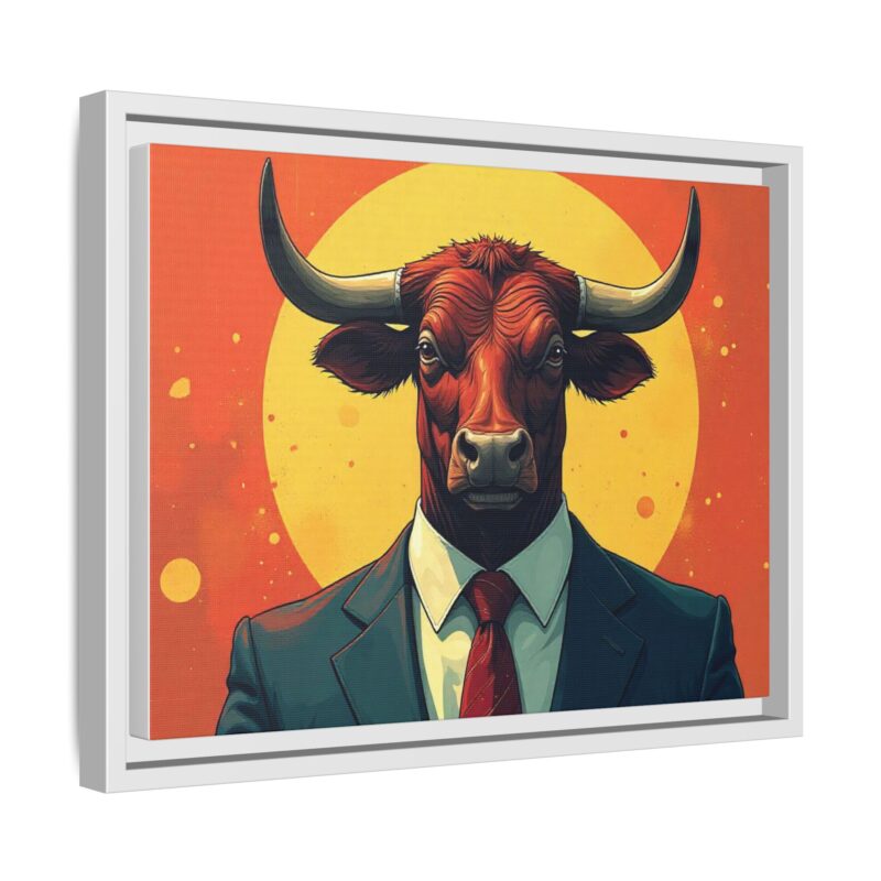 Matte Canvas, Framed Bullish Ambition - Image 59